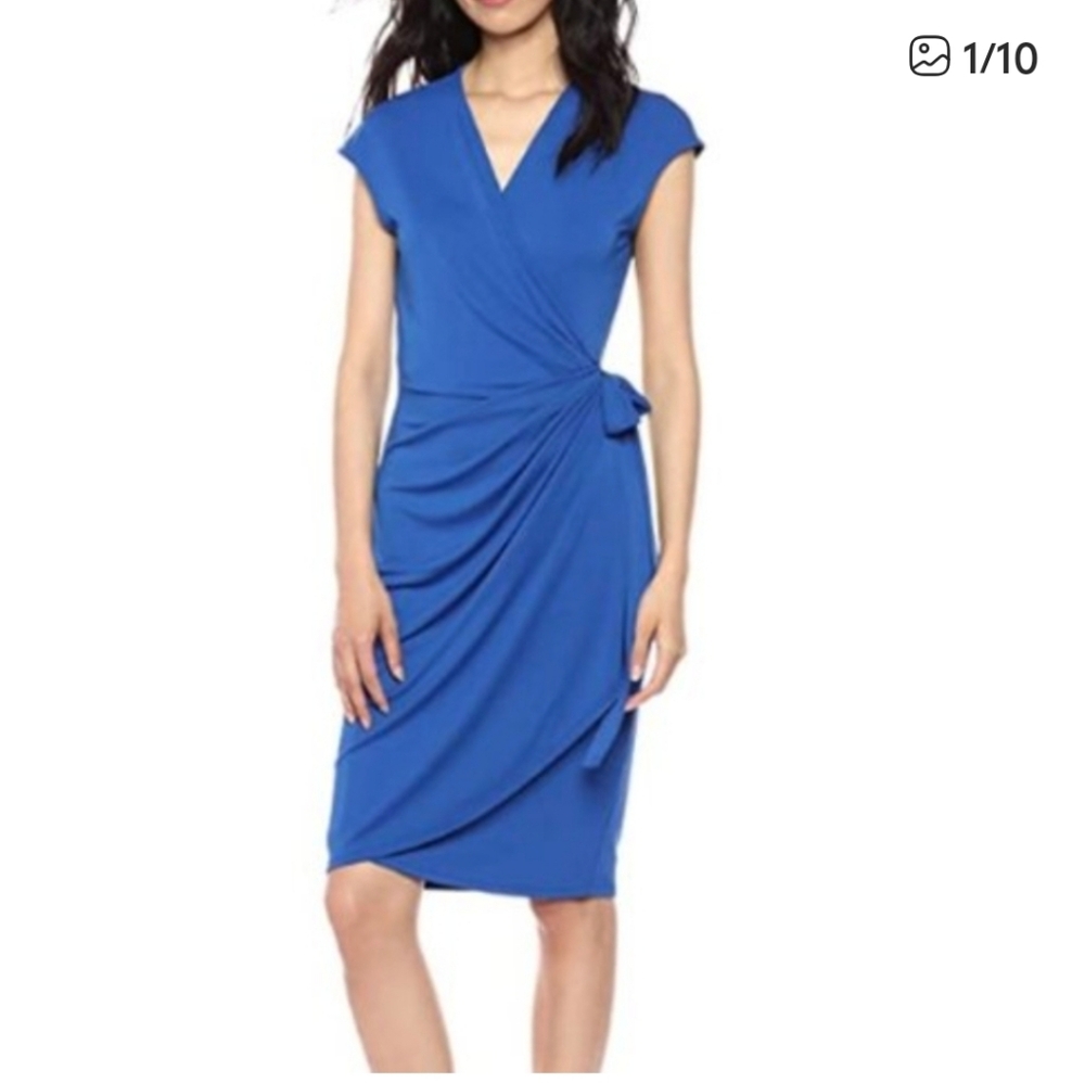 Lark & Ro Women's Royal Blue Wrap Dress